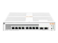 HPE Networking Instant On 1930 8G Class4 PoE 2SFP 124W Switch - switch - 8 portar - Administrerad - rackmonterbar JL681A