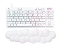 Logitech G G713 - tangentbord - utan numerisk knappsats - QWERTY - brittisk - vit Inmatningsenhet 920-010420