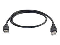 C2G 3.3ft USB Cable - USB A to USB A Cable - USB 2.0 - Black - M/M - USB-kabel - USB till USB - 1 m 28105