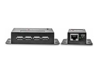 LINDY USB 2.0 4 Port CAT.5/6 Extender With Power Over CAT.5/6 - USB-förlängningskabel - USB 2.0 42681