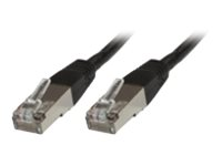 MicroConnect nätverkskabel - 20 m - svart STP620S