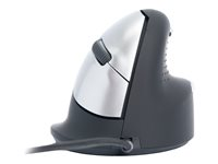 R-Go Ergonomic mouse HE Break - mus - USB - svart/silver RGOHE