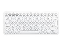 Logitech K380 Multi-Device Bluetooth Keyboard - tangentbord - nordiskt (danska/finska/norska/svenska) - offwhite Inmatningsenhet 920-010403