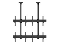 Multibrackets M Ceiling Mount Pro MBC2X2U2 monteringssats - för 8 LCD-bildskärmar - svart 7350073733590