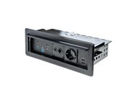 StarTech.com Anslutningsbox för konferensbord med dockning av bärbara datorer och strömförsörjningsmoduler - dockningsstation - USB-C - HDMI - 1GbE KITBXDOCKPEU