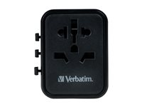 Verbatim UTA-02 strömadapter - 24 pin USB-C, USB, BS 1362 - 20 Watt 49544