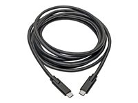 Eaton Tripp Lite Series USB-C Cable (M/M) - USB 3.2, Gen 1 (5 Gbps), Thunderbolt 3 Compatible, 10 ft. (3.05 m) - USB typ C-kabel - 24 pin USB-C till 24 pin USB-C - 3.05 m U420-010