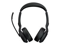 Jabra Evolve2 55 UC Stereo - headset - med laddningsställ 25599-989-989