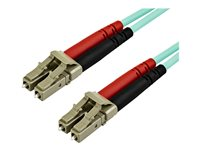 StarTech.com 7 m OM3 LC till LC-multiläge duplex fiberoptisk patchkabel - patch-kabel - 7 m - havsblå A50FBLCLC7