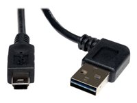 Eaton Tripp Lite Series Universal Reversible USB 2.0 Cable (Reversible Right/Left-Angle A to 5Pin Mini-B M/M), 6 ft. (1.83 m) - USB-kabel - mini-USB typ B till USB - 1.83 m UR030-006-RA