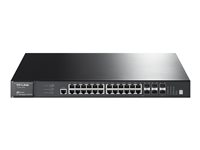 TP-LINK JetStream T3700G-28TQ - switch - 28 portar - Administrerad - rackmonterbar T3700G-28TQ