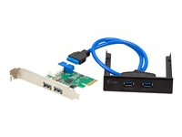 i-Tec PCIe Card 4x USB 3.0 - USB-adapter - PCIe 2.0 - 4 portar PCE22U3