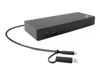 Lenovo ThinkPad Hybrid USB-C with USB-A Dock - dockningsstation - USB-C - 2 x HDMI, 2 x DP - 1GbE 40AF0135UK