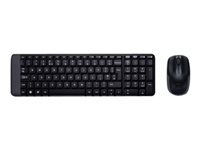 Logitech Wireless Combo MK220 - sats med tangentbord och mus - grekiska Inmatningsenhet 920-003157