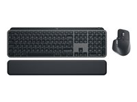 Logitech MX Keys S Combo - sats med tangentbord och mus - nordiskt (danska/finska/norska/svenska) - grafit - med Palm Rest Inmatningsenhet 920-011612