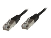 MicroConnect nätverkskabel - 7 m - svart STP607S