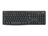 Logitech MK370 Combo for Business - sats med tangentbord och mus - AZERTY - fransk - grafit Inmatningsenhet 920-012066