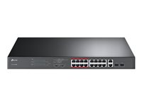 TP-Link TL-SL1218MP - switch - 16 portar - ohanterad - rackmonterbar TL-SL1218MP