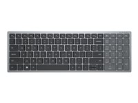 Dell KB740 - tangentbord - kompakt, flera enheter - QWERTZ - tysk - Titan gray Inmatningsenhet KB740-GY-R-GER