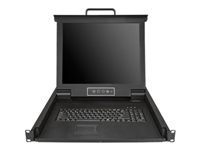 StarTech.com 1U enports KVM-konsol för serverrack - 17 tum - KVM-konsol - 17" RKCONS1701