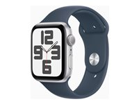 Apple Watch SE (GPS) 2a generation - silveraluminium - smart klocka med sportband - stormbl¨ - 32 GB MREC3QF/A