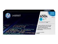 HP 650A - cyan - original - LaserJet - tonerkassett (CE271A) CE271A