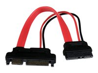 StarTech.com 6in Slimline SATA to SATA Adapter with Power - Slim SATA (F) to SATA (M) - Slimline Serial ATA to SATA (SLSATAADAP6) - SATA-adapter SLSATAADAP6