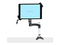 StarTech.com VESA Mount Adapter for Tablets 7.9 to 12.5in - Up to 2kg (4.4lb) - 75x75/100x100 VESA Patterns - Universal Anti-Theft Tablet VESA Mount Clamp - Secure Tablet Mount - Black monteringssats - för surfplatta - svart TABLET-VESA-ADAPTER