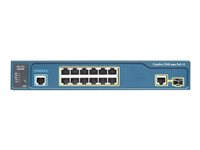 Cisco Catalyst 3560CX-12PC-S - switch - 12 portar - Administrerad - rackmonterbar WS-C3560CX-12PC-S