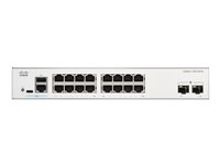 Cisco Catalyst 1300-16T-2G - switch - 16 portar - Administrerad - rackmonterbar C1300-16T-2G