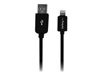 StarTech.com 3 m USB till Lightning-kabel - Lång iPhone/iPad/iPod-laddningskabel - Lightning till USB-kabel - Apple MFi-certifierad - Svart - Lightning-kabel - Lightning / USB - 3 m USBLT3MB