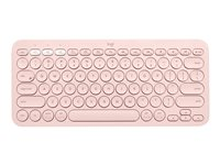 Logitech K380 Multi-Device Bluetooth Keyboard - tangentbord - QWERTZ - schweizisk - rosa Inmatningsenhet 920-009857