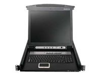 IOGEAR GCL1816KITU 16-Port LCD KVM Switch with USB KVM Cable - KVM-konsol - 17" - TAA-kompatibel GCL1816KITU