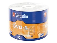 Verbatim - DVD-R x 50 - 4.7 GB - lagringsmedier 43788