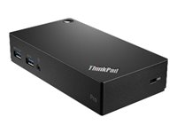 Lenovo ThinkPad USB 3.0 Pro Dock - dockningsstation - USB - DVI, DP - GigE 40A70045DK