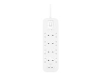 Belkin Connect - överspänningsskydd - med 2 USB-C-portar SRB004VF2M