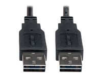 Eaton Tripp Lite Series Universal Reversible USB 2.0 Cable (Reversible A to Reversible A M/M), 6 ft. (1.83 m) - USB-kabel - USB till USB - 1.8 m UR020-006