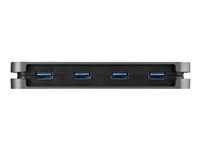 StarTech.com 4 Port USB 3.0 Hub, 4x USB-A, 5Gbps Laptop/Desktop USB Type-A Hub, USB Bus Powered, 11" Long Cable with Cable Management (HB30AM4AB) - hubb - 4 portar HB30AM4AB