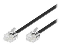 MicroConnect Modular - telefonkabel - 2 m - svart MPK182