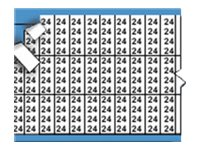 Brady Solid Numbers Miniature Wire Marker Card Legend 24 - lednings/kabelmärkare (förtryckt) TMM-24-PK