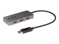 StarTech.com 3-Port MST Hub, DisplayPort to Triple HDMI Monitors, 4K 60Hz, DP 1.4 Multi-Monitor Video Adapter with 1ft (30cm) Built-in Cable, USB Powered, Windows Only - Multi-Stream Transport Hub (MST14DP123HD) - video-/ljudomkopplare - 3 portar MST14DP123HD