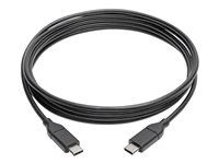 Eaton Tripp Lite Series USB-C Cable (M/M) - USB 2.0, 5A (100W) Rated, 6 ft. (1.83 m) - USB-kabel - 24 pin USB-C till 24 pin USB-C - 1.83 m U040-006-C-5A