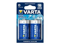 Varta High Energy 04920 batteri - 2 x D - alkaliskt 4920110412