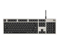 Logitech G413 - tangentbord - AZERTY - fransk - silver Inmatningsenhet 920-008472