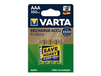 Varta Recharge Accu Endless 56663 batteri - 4 x AAA - NiMH 56663101404