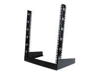 StarTech.com 12U Open Frame Network Rack - 19" 2 Post Free Standing Desktop Rack for Computer, AV, Media, IT, Data & Server Room Equipment (RK12OD) - rack - 12U RK12OD