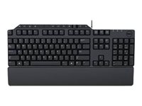 Dell KB-522 Wired Business Multimedia - tangentbord - AZERTY - belgisk - svart, signatursilver Inmatningsenhet 580-17675