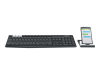 Logitech K375s Multi-Device - tangentbord - tjeckiska - grafit, offwhite Inmatningsenhet 920-008182