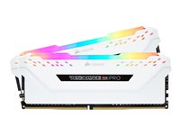 CORSAIR Vengeance RGB PRO - DDR4 - sats - 16 GB: 2 x 8 GB - DIMM 288-pin - 3600 MHz / PC4-28800 - ej buffrad CMW16GX4M2C3600C18W