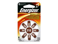 Energizer Hearing Aid ENR 312 batteri - 8 x PR41 - Zink-luft 7638900349245